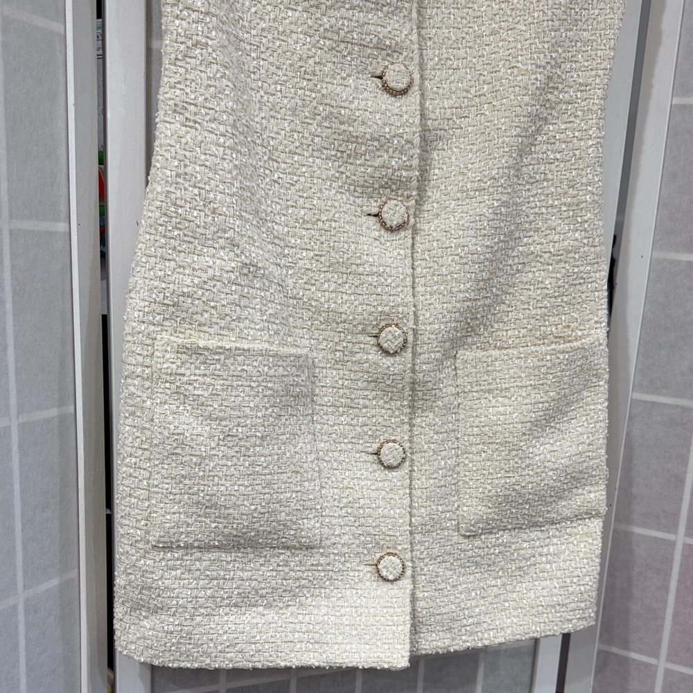 Endless Rose Sleeveless Tweed Mini Dress Size S - Picture 5 of 12